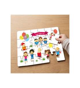 Sevimli Arkadaşlar Tasarımlı 24 Parça Ahşap Çocuk Puzzle MPK0280