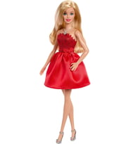 Barbie 80.Yıl Kırmızı Elbiseli, Jgd25 (Çok Renkli)