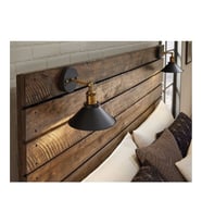 RİOLİGHT RETRO,RUSTİK,VİNTAGE MAFSALLI YATAK BAŞI APLİK ŞAPKA ÇAPI 23CM NOT:1ADET FİYATIDIR (Siyah)