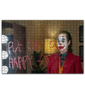 Cakapuzzle Joker Mutlu Bi Yüz Takın  Puzzle Yapboz MDF (Ahşap) (120 Parça)