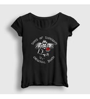 Presmono Kadın Siyah Sons Anime Death Note T-Shirt 130360tt