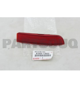 Reflektör Tampon Avensis 10-12 Arka Sol (Oem No: 81920-13022)