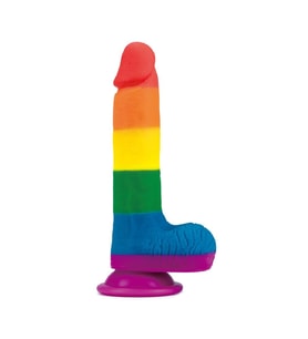 Lilitu Shop 19,5 cm Renkli Realistik Vantuzlu Dildo Penis