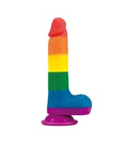 Lilitu Shop 19,5 cm Renkli Realistik Vantuzlu Dildo Penis