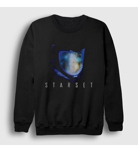 Presmono Unisex Siyah Transmissions Müzik Starset Sweatshirt 493731tt