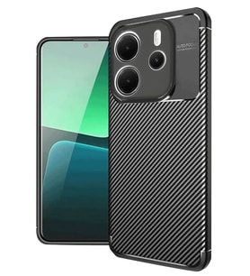 Pilelistore   Xiaomi Redmi Note 14 4G Kılıf Auto Focus Karbon Kapak - Siyah