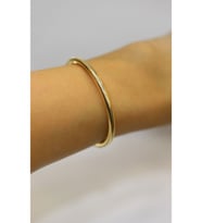 14 Ayar Altın Unisex Balık Sırtı Kilitsiz Bileklik