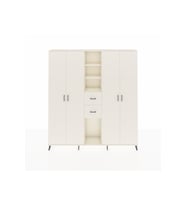 Arges Gardrop 15 Raflı 2 Çekmeceli 4 Kapaklı 220x30x243 Aytaşı-Aytaşı