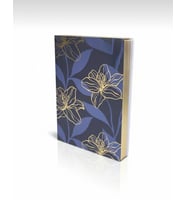 Adalinhome Lizy Altın Yaldızlı Defter & Ajanda 14x20 (Mavi)