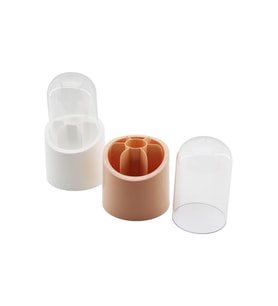 ELİS 7 BÖLMELİ KAPSÜL ORGANİZER PLASTİK HAZNE - KRİSTAL MİKA FANUS KAPAK (5343)