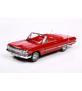 Welly  1963 Chevrolet İmpala 1:24 Diecast Model Araba (Kırmızı)