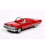 Welly  1963 Chevrolet İmpala 1:24 Diecast Model Araba (Kırmızı)