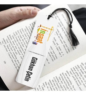 İsme Özel İnşaat Teknikeri Kitap Ayracı