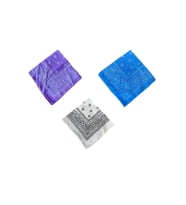 %100 Pamuklu Klasik Desen Unisex 3lü Bandana Seti Renkli Bandana Etnik Desenli A Kalite Bandana