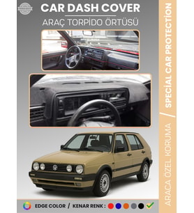 VOLKSWAGEN GOLF 2 MK2 (1983-1992) Torpido Örtüsü Panel Halısı Torpido Koruma Tam Uyum UV Koruma