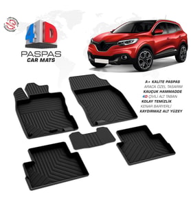 Renault Kadjar 4D Araca Özel Havuzlu Kauçuk Paspas