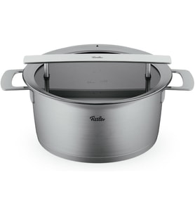 Fissler Phi Collection Cam Kapaklı Kısa Tencere Paslanmaz Çelik Renkli 24 Cm