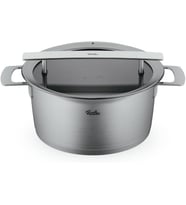 Fissler Phi Collection Cam Kapaklı Kısa Tencere Paslanmaz Çelik Renkli 24 Cm