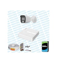 Provzen HiLook 1 Kameralı Full HD ColorVu Mikrofonlu Güvenlik Kamerası Olay Anında bildirim