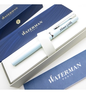Waterman Allure Pastel Mavi CT Roller Kalem  İsme Özel Kalem  Hediye Kalem