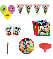 Mickey Mouse Doğum Günü Süsleri Masa Seti Parti Seti Ekonomik Set 8 Kişilik-