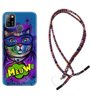 INFINIX Smart 4 5 6 Zero 8 S5 Pro Kılıf Boyun Asklı Rasta Silikon Super Meow 1715