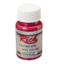 Rich Metalik Kumaş Boyası 50 cc. 3152 KIRMIZI 