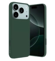 iPhone 17 Pro Nano içi Kadife Silikon - Koyu Yeşil