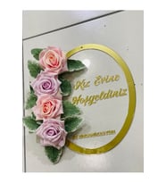 Pleksi Gelin Evi Kapı Süsü Kız Evine Hoşgeldiniz Yazısı Söz Nişan