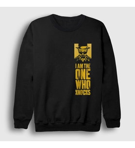 Presmono Unisex Siyah Knocks V2 Breaking Bad Sweatshirt 185030tt