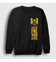 Presmono Unisex Siyah Knocks V2 Breaking Bad Sweatshirt 185030tt