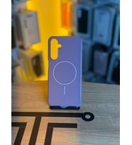 Samsung A25 Uyumlu İçi Kadife Magsafe Destekli Premium Silikon Kılıf (Mor)