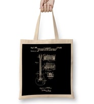 Patent 1955 Gibson Les Paul Guitar Bez Çanta Uzun Saplı