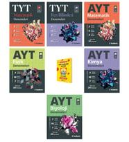 TYT ve AYT Matematik Fen Fizik Kimya Biyoloji Denemeleri 6lı Sayısal Set