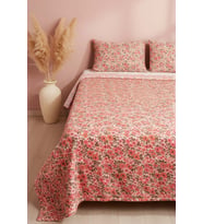 Pembe Bahar Çift Kişilik Peluş Battaniye