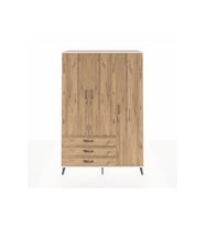 Hyperion Gardrop 6 Raflı 3 Çekmeceli Tek Askılı 132x44x195 Aytaşı-Çam