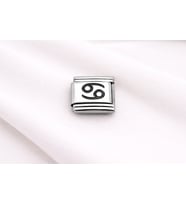 Çelik Charm Yengeç Burcu Paslanmaz Çelik Bileklik Charmı Burç Temalı Zarif Takı