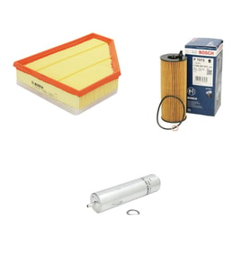 Bosch Filtre Bakım Seti BMW 1 SERİSİ E81 E87 118 d Dizel 2005-2009 Hava + Yağ f. + Yakıt Filtre Bosch