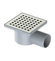 Arçe Yandan 50 Çıkışlı Metal Yer Sifon Süzgeci 10x10
