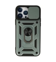 İphone 13 Pro Kılıf Pars Lens Yüzüklü  - Yeşil