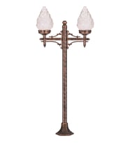 AVONNI BSU-68191-2BKR Kahverengi Boyalı Dış Mekan Aydınlatma E27 Metal ABS Akrilik Cam 15x15cm