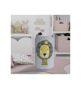 MEKTA HOME BEBEK VE ÇOCUK ODASI Aslan Desenli Oyuncak Sepeti