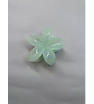 Tekli, Açık Yeşil Renk 8 cm Lotus Çiçeği Mandal Toka