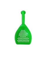 Jumbo Kedi Kumu Küreği 04804  30 cm Güçlendirilmiş Sert Plastik Elek (6 Renk) (Yeşil)
