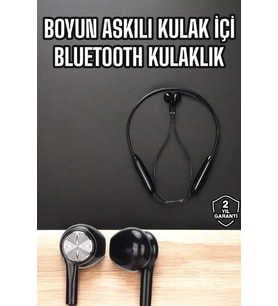 Kablolu Boyun Askılı Dijital Göstergeli Bluetooth Kulaklığı 60 Saat