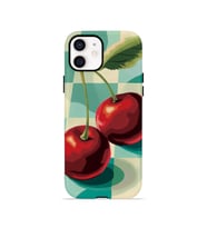 iPhone 11 Vorian Çift Katmanlı Kılıf Retro Cherry Pop