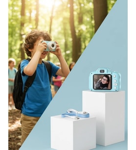 Mavi Mini Hd Video Kamera Fotoğraf Çekimli Şarj Edilebilir Bataryalı Dijital Kayıt Cihazı