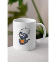 Kakashi Anime Baskılı Beyaz Porselen Kupa Bardak