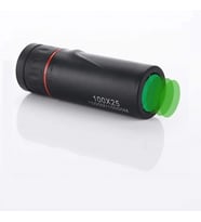 HyMark 100x25 Zoomlu Yüksek Çözünürlüklü Tek Gözlü Monoküler Dürbün (Siyah)