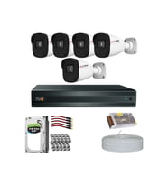RİVO Dcam 5 Kameralı 40 Metre Gece Görüşlü Set 1TB 7/24 Hdd